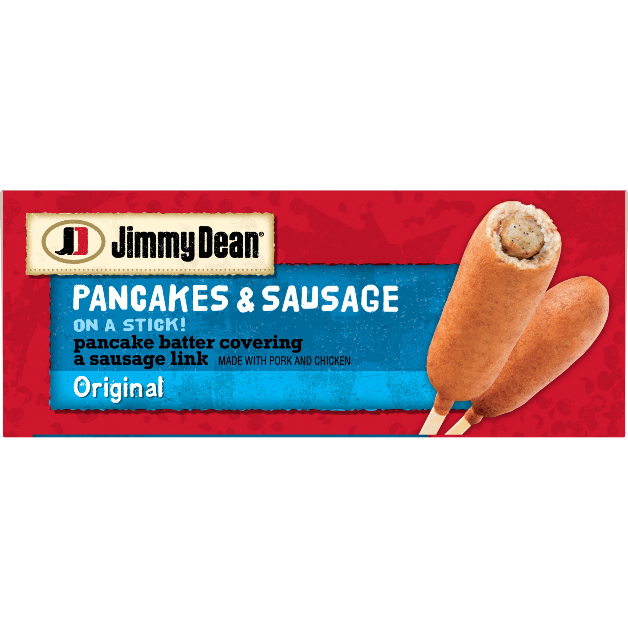 Jimmy Dean Original Pancakes & Sausage on a Stick, 30 oz, 12 Count (Frozen)