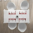thumbnail image 3 of Ambesonne Bloody Place Mats Set of 4, Halloween Zombie Crime, Standard Size, Red White, 3 of 4