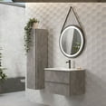 thumbnail image 5 of DAX Pasadena Engineered Wood and Porcelain Onix Basin with Single Vanity Cabinet, 28", Cement, 5 of 7