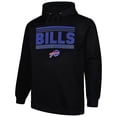 thumbnail image 2 of Men's Fanatics Black Buffalo Bills Big & Tall Pop Pullover Hoodie, 2 of 3