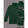thumbnail image 4 of URBAN BUCK Men Turtleneck Long Sleeve Slim Fit Shirt - Ultra Soft Cotton Premium Winter Sweater - Warm Pullover Fitted Sweatshirt Kyle Green (XL), 4 of 7