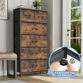thumbnail image 4 of Crestlive Products 6-Drawer Dresser Chest Vertical Tower,Rust Brown, 4 of 8