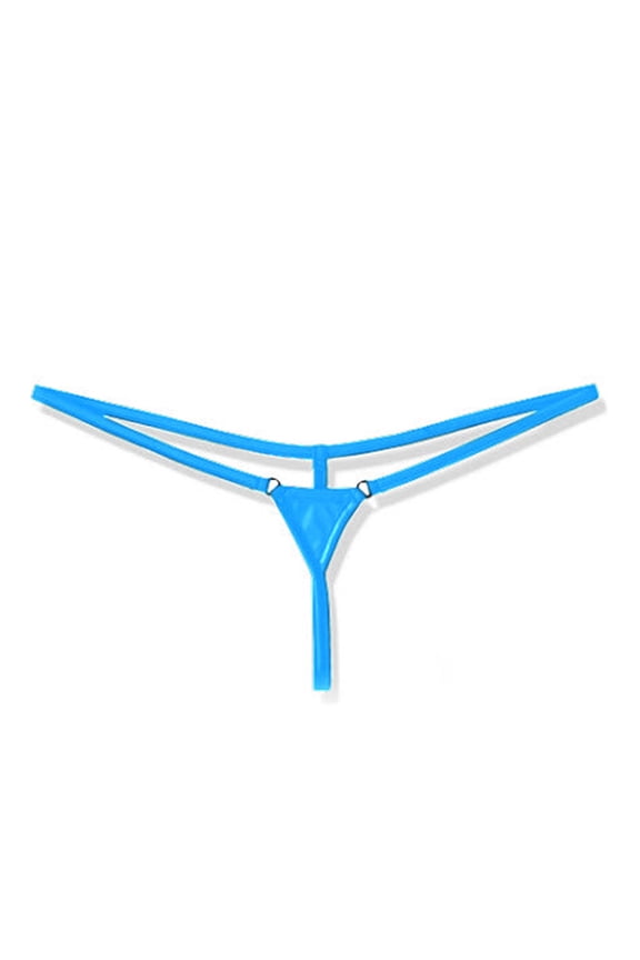 Women's Low-Rise Cheeky T-Back Thong - Solid Color Micro Mini Briefs Lingerie