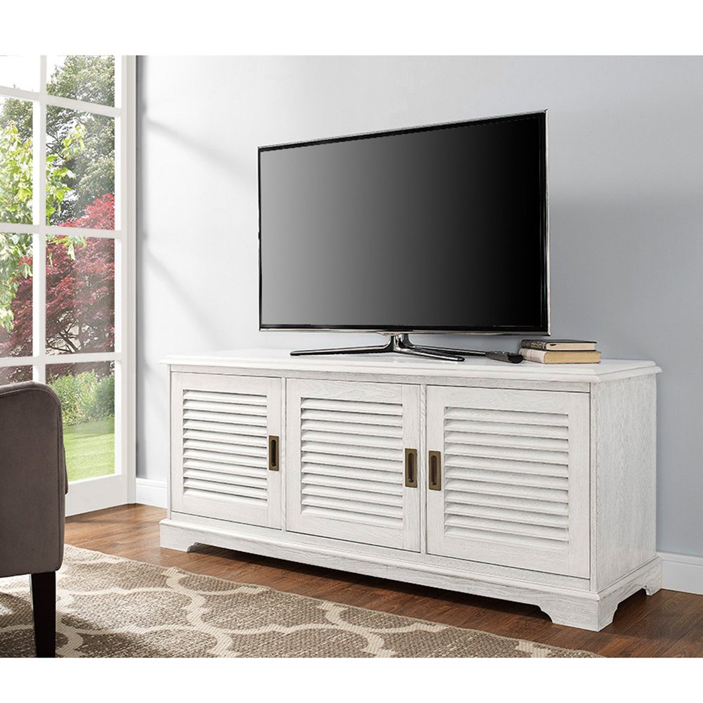 Walker Edison angeloHome Louvered Door TV Console