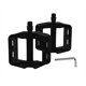 thumbnail image 1 of Pedal de bicicleta de nylon universal sin tiras reflectantes, pedal plano negro de 14mm para BMX MTB bicicletas de carretera 1 par, 1 of 7