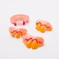 thumbnail image 3 of Juguete de dentadura postiza de Halloween, dientes de conejo, dientes de vampiro, dientes frontales de zombi, divertido truco, aparatos de plástico blandos, 3 of 5