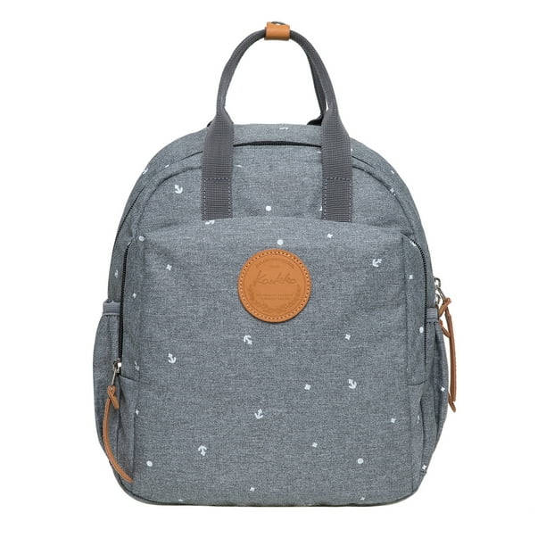 Mochila KAUKKO para la escuela y el ocio con compartimento para portátil de 12 pulgadas, 27 * 13 * 32 cm, 13,3 L (gris) KAUKKO K1005-6-Grey