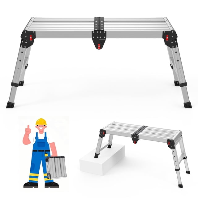 Taburete plegable Work Platform Loyoda, 500 kg de capacidad
