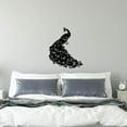 thumbnail image 4 of Pegatinas de pared de pavo real, silueta de pavo real negro, calcomanía de pared, pegatinas de animales negros, calcomanía de vinilo para arte de pared DIY, 4 of 9