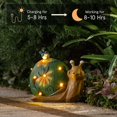 thumbnail image 5 of Estatua de animal de resina ZHCH caracol con energía solar iluminada para decoración de jardín, 5 of 5