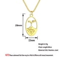 thumbnail image 4 of Seed of Life Sprout Plant Lover Gift Baby Leaf Necklace Charm Pendant, 4 of 4