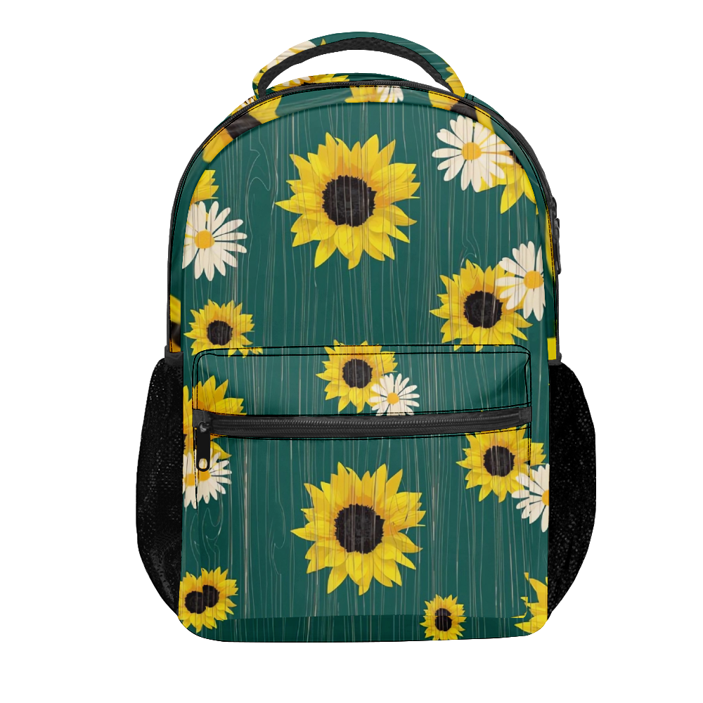Sunflower Backpacks for Teen Girls Teenager Bookbags for Primary Middle