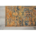 thumbnail image 5 of Nourison Passion Teal/Sun 1'10" x 6' Area Rug, Distressed, Persian, Bed Room, Living Room, Dining Room, Kitchen, , Easy Cleaning, Non Shedding (6' Runner), 5 of 6