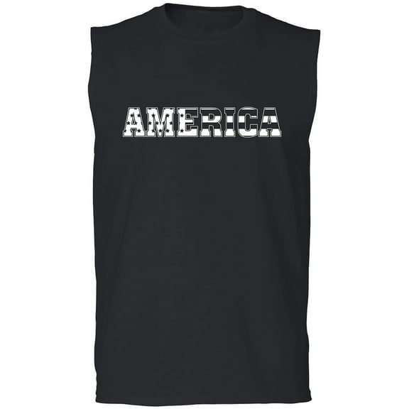 America Adult Sleeveless Tee