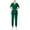 Green—Black & Friday Deals 2024, variant on BADHUB Scrubs for Women Set Stretch V-Neck Scrub Top & Jogger Pant Solid Color Nurse Uniform Scrub Sets for Women with Pockets