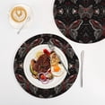 thumbnail image 4 of Butterflies Black Trivet Mats Woven Pot Holders 3Pcs Non-Slip Heat Resistant for Hot Pots Pans Pats, 4 of 6