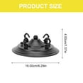 thumbnail image 2 of BESTOYARD Stylish Black Chandelier Ceiling Hook Plate Iron Art Household Decor 1Pc, 2 of 6