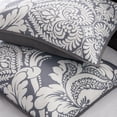 thumbnail image 4 of Madison Park Vienna Full/Queen 6 Piece Printed Duvet Cover Set - Grey, 4 of 8