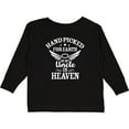 thumbnail image 3 of Inktastic Handpicked for Earth By My Uncle in Heaven with Angel Wings Boys or Girls Long Sleeve Toddler T-Shirt, 3 of 5