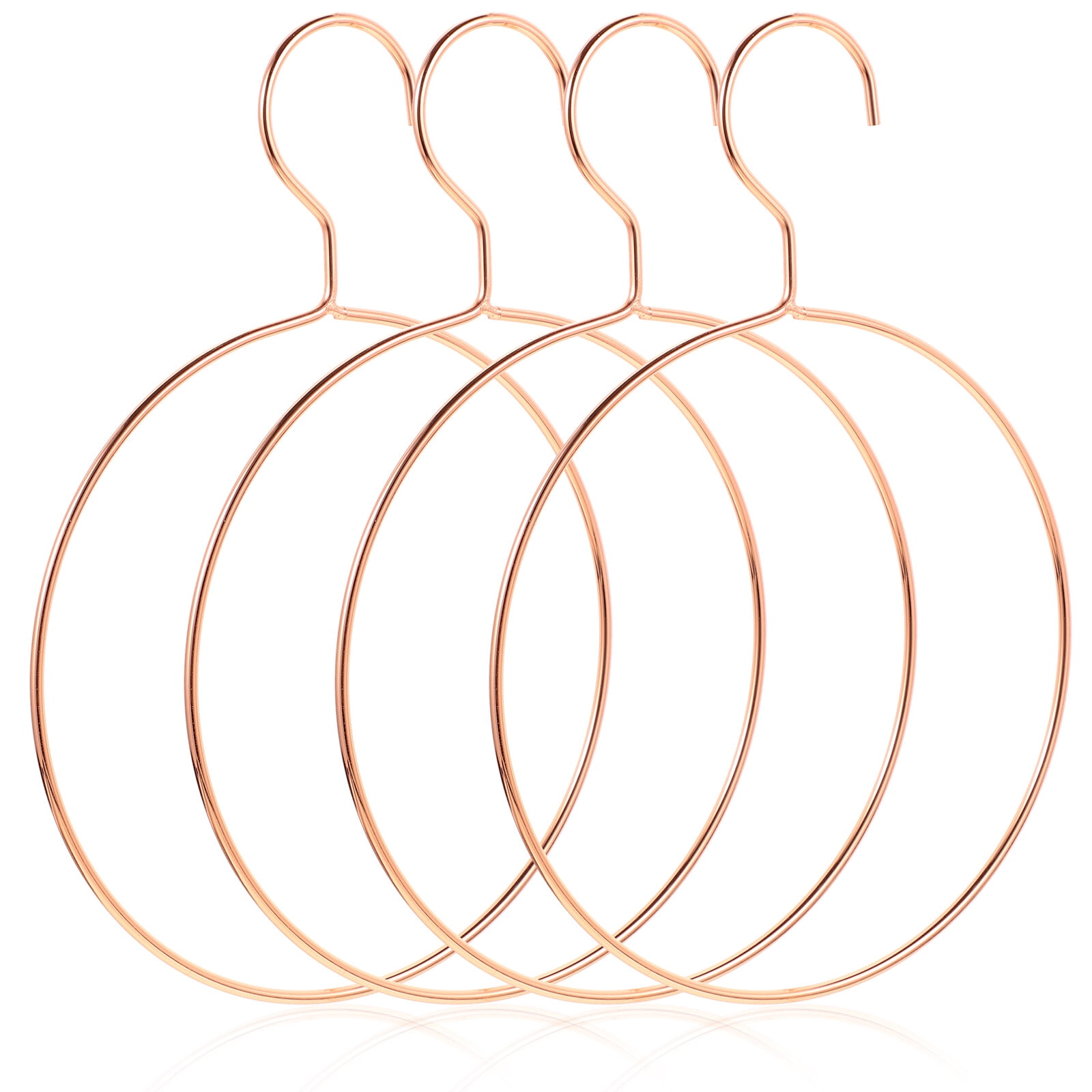 Homemaxs 4pcs Nordic Style Scarf Ring Hanger Closet Clothes Hanger Metal Belt Hangers Other