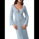 thumbnail image 3 of Traje de Baño de Mujer, Pareo de Crochet, Traje de Baño de Punto, Vestido Ajustado para y Otoño, Ropa de Fiesta Azul S, 3 of 10
