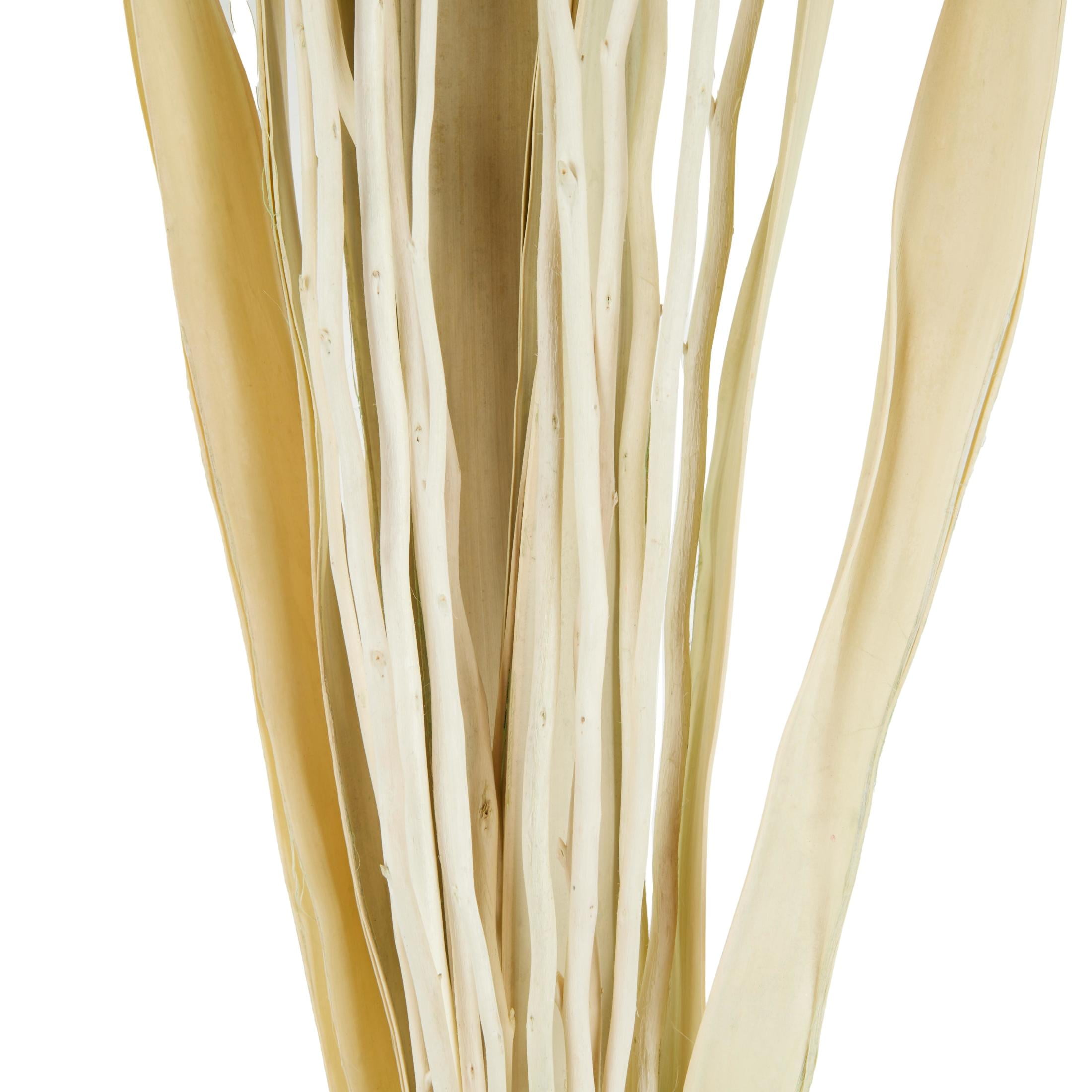 49" Tall Dried Plant Natural Foliage Bouquet with Pink Petals, by DecMode
