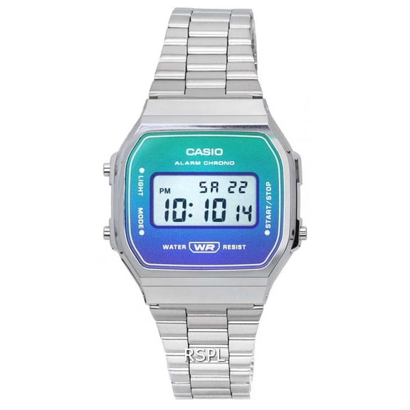 Casio Vintage Digital Stainless Steel Quartz A168WER-2A A168WER-2 Unisex Watch