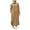 Beige, variant on GDREDA Elegant Women's Long Sleeve Button Down Abaya Casual Dress Dubai Fashion Attire Black,S