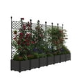 thumbnail image 2 of Adoolla 114.2" x 16.2" x 63" Plastic Raised Garden Bed with Trellis & Privacy Screen for Climbing Plants, 2 of 8
