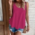 thumbnail image 3 of Aricy Tank Top for Women Mesh Eyelet Flowy Spaghetti Strap Camisole Sleeveless Scoop Neck Blouse Casual Summer Dressy Flowy Tops, 3 of 5