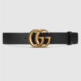 thumbnail image 3 of Gu-cci Double GG Marmot Belt Black 105-42., 3 of 5