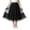 Black, variant on Girls' Mesh Midi Skirts Elastic High Waist A Line Flowy Tutu Skirt Kids Double Layer Skirts