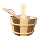 thumbnail image 5 of Barril de sauna de madera de 4L, gran capacidad, portátil, tradicional, accesorios de baño, SPA Marrón Madera, 5 of 9
