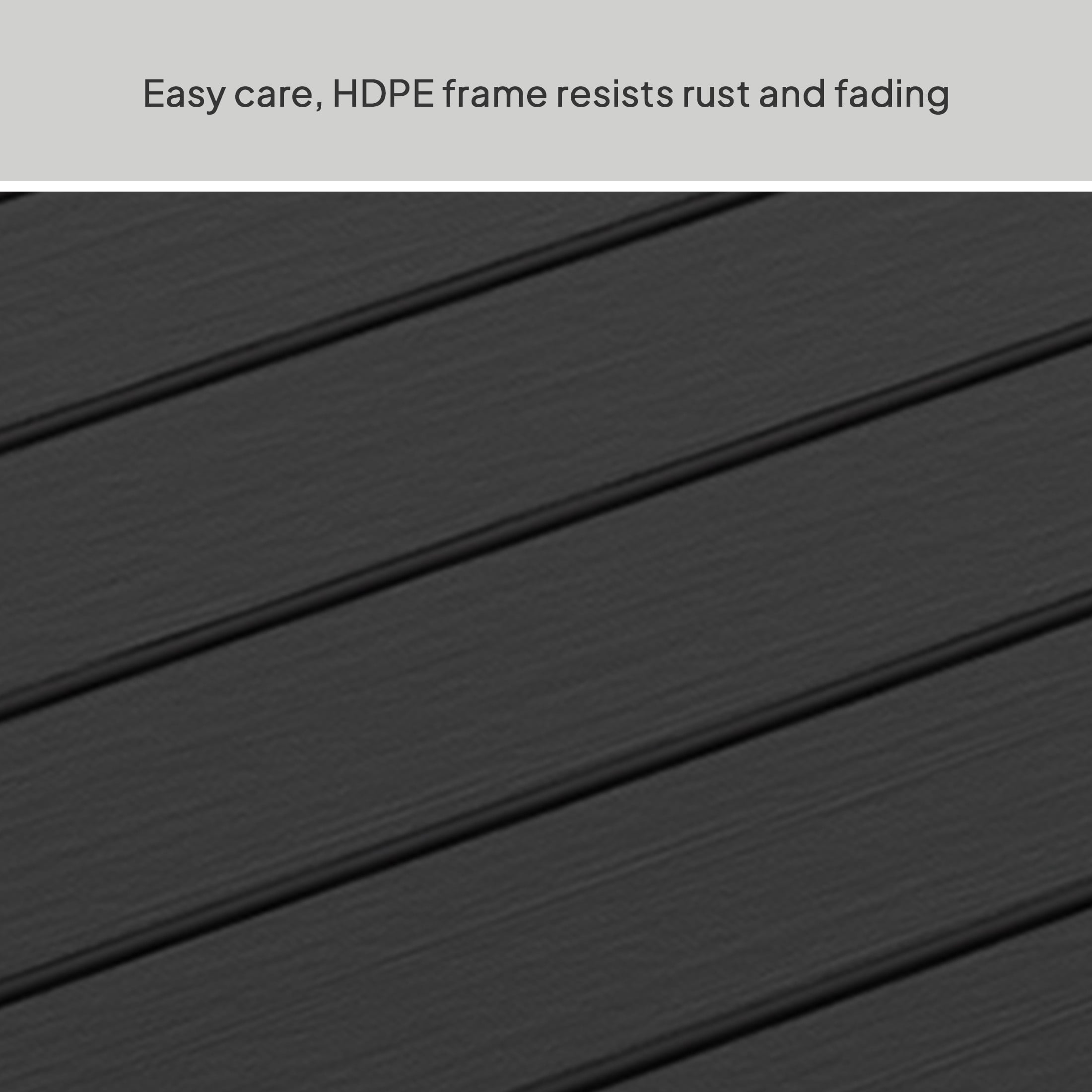 Better Homes & Gardens Ezra Outdoor HDPE Adirondack Chair, Black