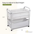 thumbnail image 6 of Arm's Reach Clear-Vue Co-Sleeper Bassinet, Bedside Sleeper with Mesh Sides, ASTM Certified, White, 6 of 6