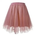 thumbnail image 4 of oqasdz Elegant Pleated Midi Skirts for Women with High Waist and Flowy Hem Festive and Party Evening Cute Princess Mesh Tutu Skirt, 4 of 4