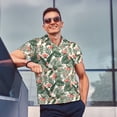 thumbnail image 4 of Fotbe Palm Trees and Tropical Camiseta Polo de Golf para Hombre con Estampado – Camisa Deportiva Transpirable con Cuello Abotonado-XX-Large, 4 of 6