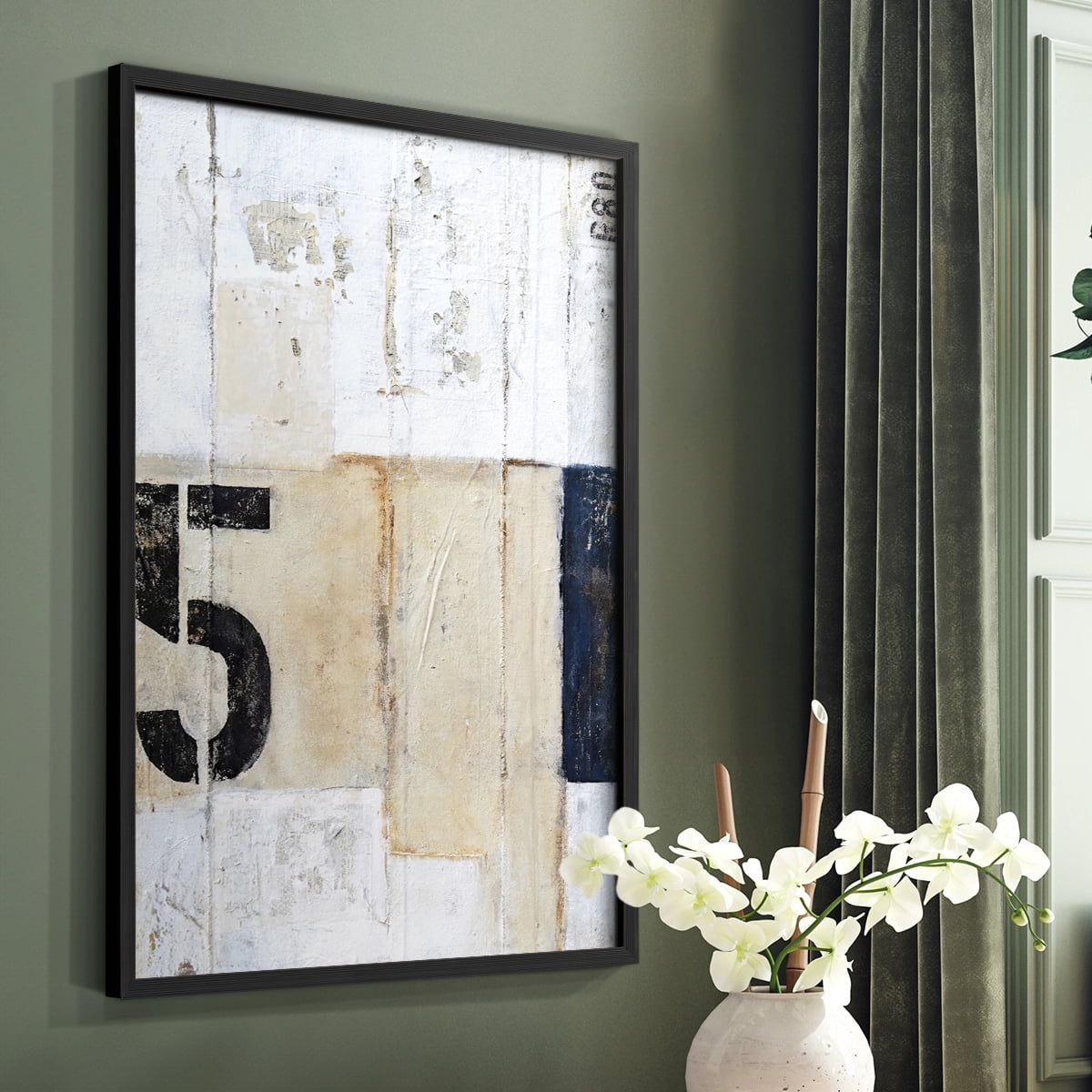 5th Row in Paper Solid Wood 11 x 14 Framed Print