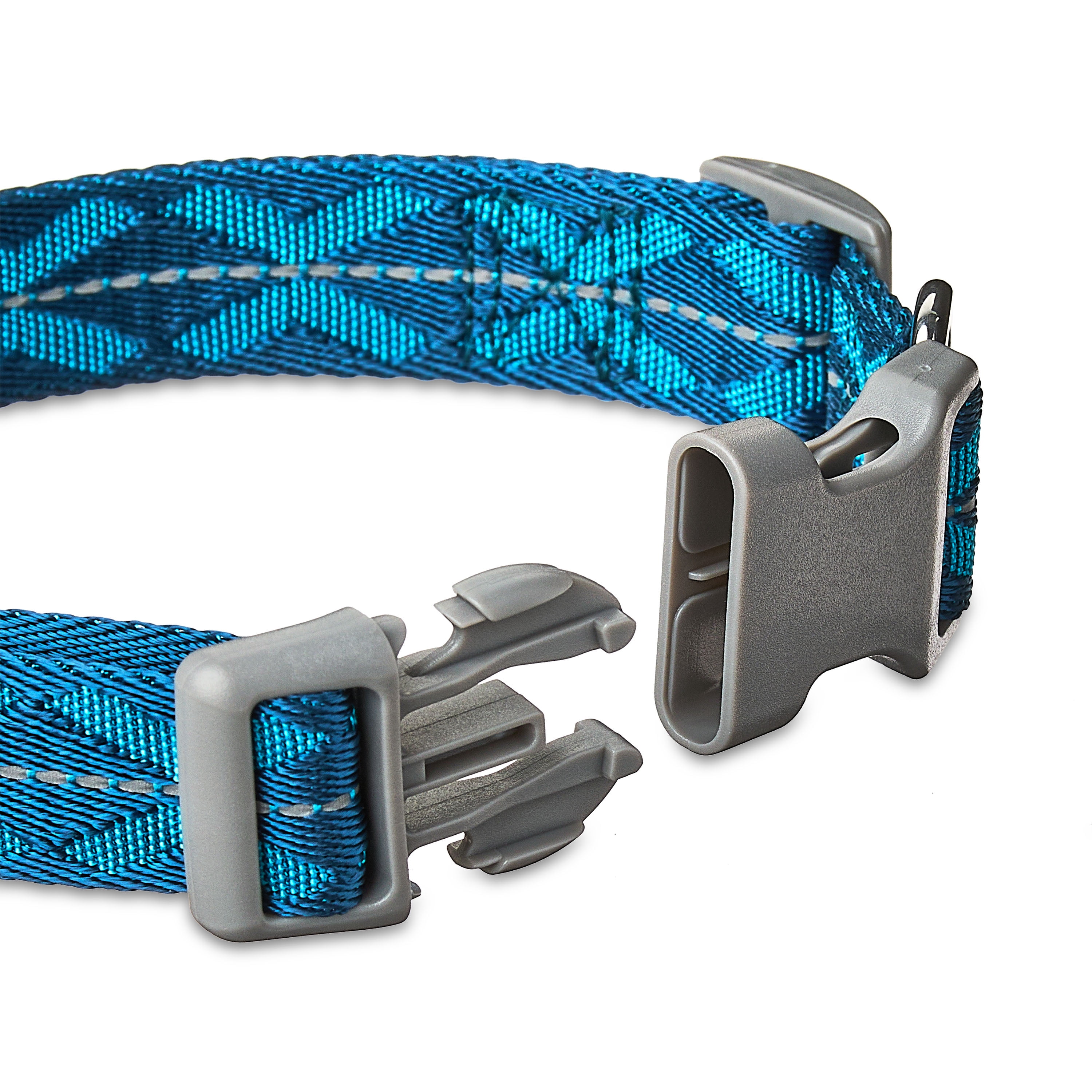 Vibrant Life Reflective Adjustable Dog Collar, Blue, L