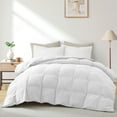 thumbnail image 2 of Peace Nest All Season & Lightweight Ultra Soft 360 TC White Goose Down Duvet Comforter California King - All-Season White, 2 of 5