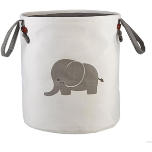 Cesto para la colada, cestas de almacenamiento para guardería, colección de lino y algodón, organizador, bolsas plegables de tela de lona, elefante