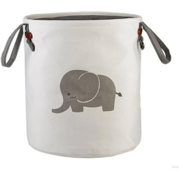 Cesto para la colada, cestas de almacenamiento para guardería, colección de lino y algodón, organizador, bolsas plegables de tela de lona, elefante