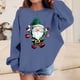 thumbnail image 1 of Blusas y camisas de manga larga con cuello redondo para niños Estampados navideños de manga larga Casual Suelto Forro polar para mayor calidez Sudadera con capucha de manga larga con cuello redondo pa, 1 of 4
