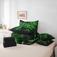 thumbnail image 6 of Manfei Video Game Twin Bedding Sets 7-Piece,Game Gaming Bedding Comforter Set,Black Green Lightning Sheet Sets For Boys Girls,Super Cozy Bedroom Decoration,Reversible, 6 of 8