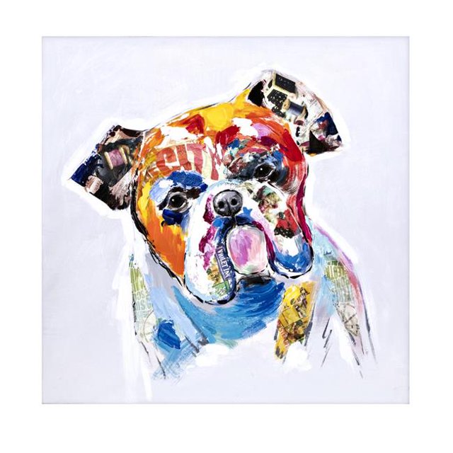 IMAX 46001 Safia the Dog Oil Painting, Multi-Color