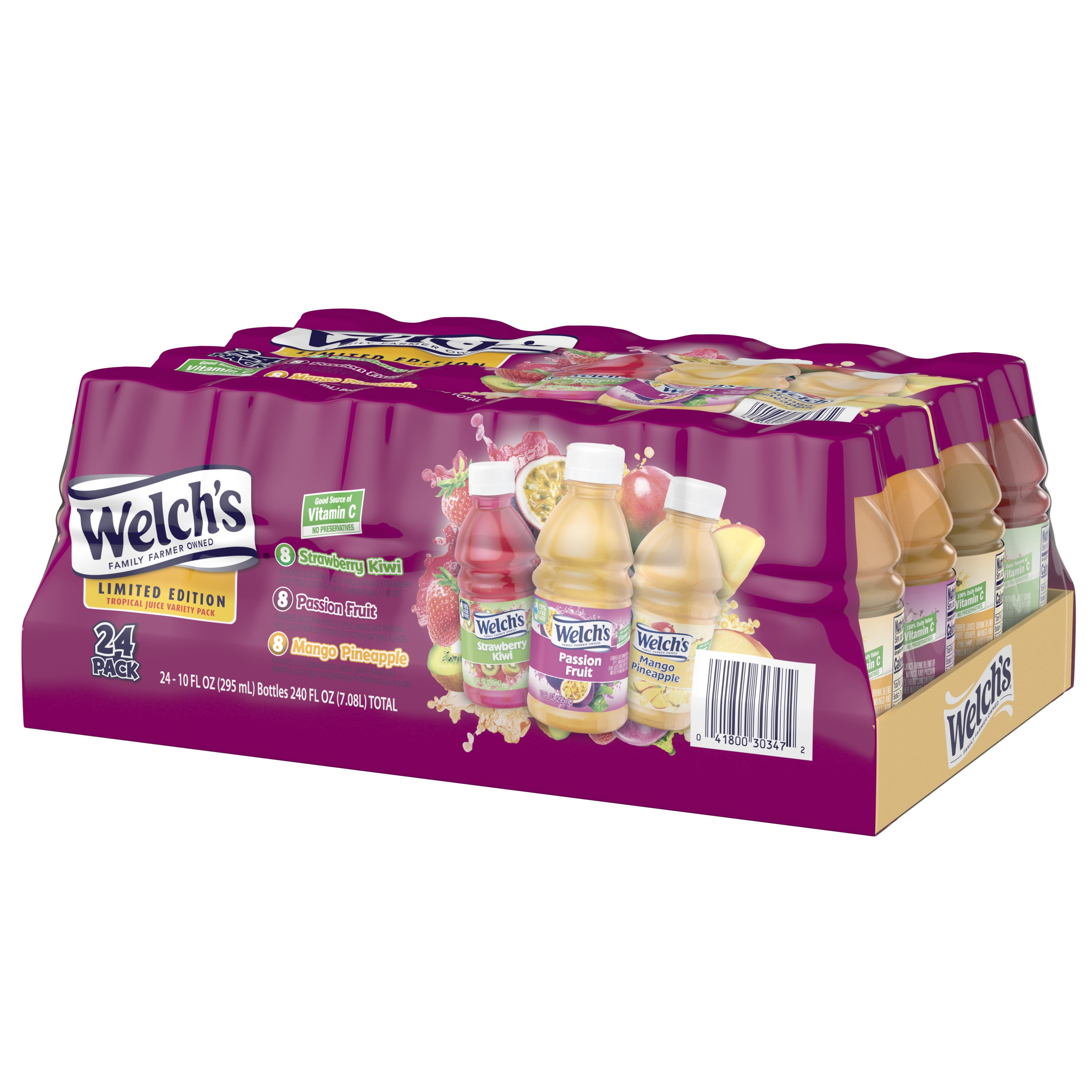 Welch's Tropical Drink Juice Variety Pack, 10 Fluid Ounce (Pack of 24)