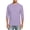 Purple, variant on Hsovts Soft Cotton Blend Men 3/4 Quarter Sleeve Tee Crew Neck Plain Casual Pullover T-Shirt For Everyday Outfits Black XL