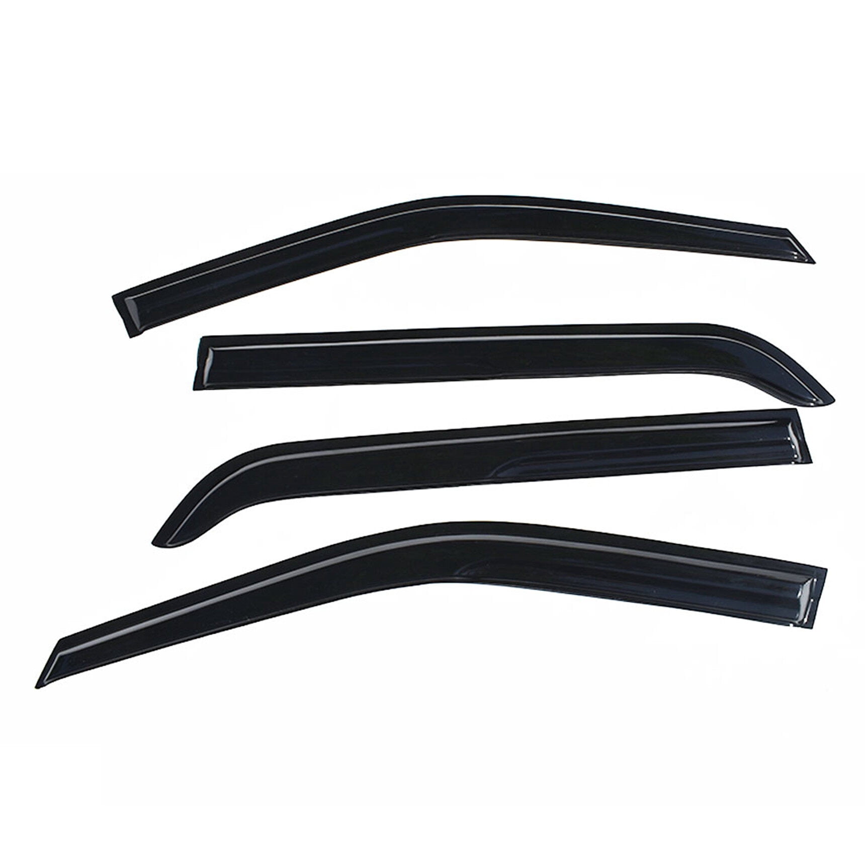 Genrics 4 Pieces Smoke Sun Wind Rain Guard Vent Shade Reflector Window Visors Replacement for Ford 2011-2019 Explorer
