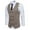 Khaki, variant on Odeerbi Blazer for Men Woolen Double-breasted Vest Suit Retro Business Waistcoat Black