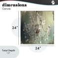 thumbnail image 3 of Vintage Illumine Chandelier Canvas Wall Art, design by Sasha, 3 of 8